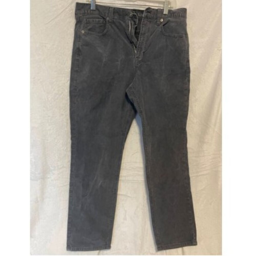 American Eagle Jeans Men Super Stretch 34x26 Size 12 Regular Black Denim Zipper